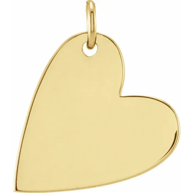 Sideways Heart Pendant