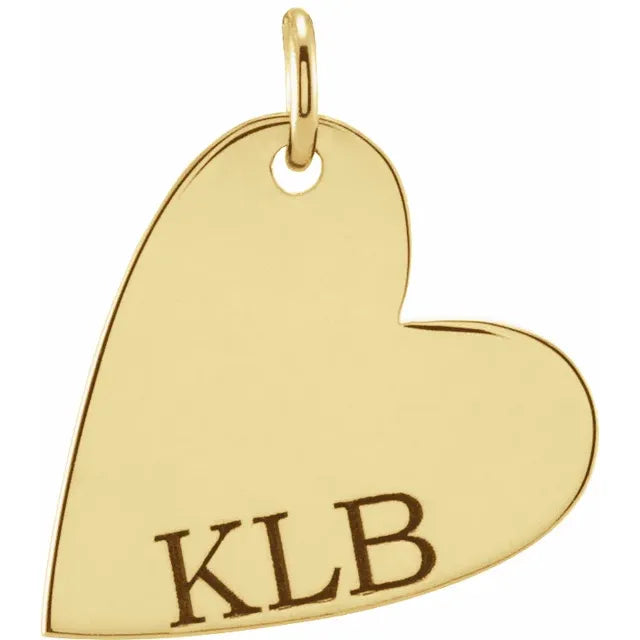 Sideways Heart Pendant