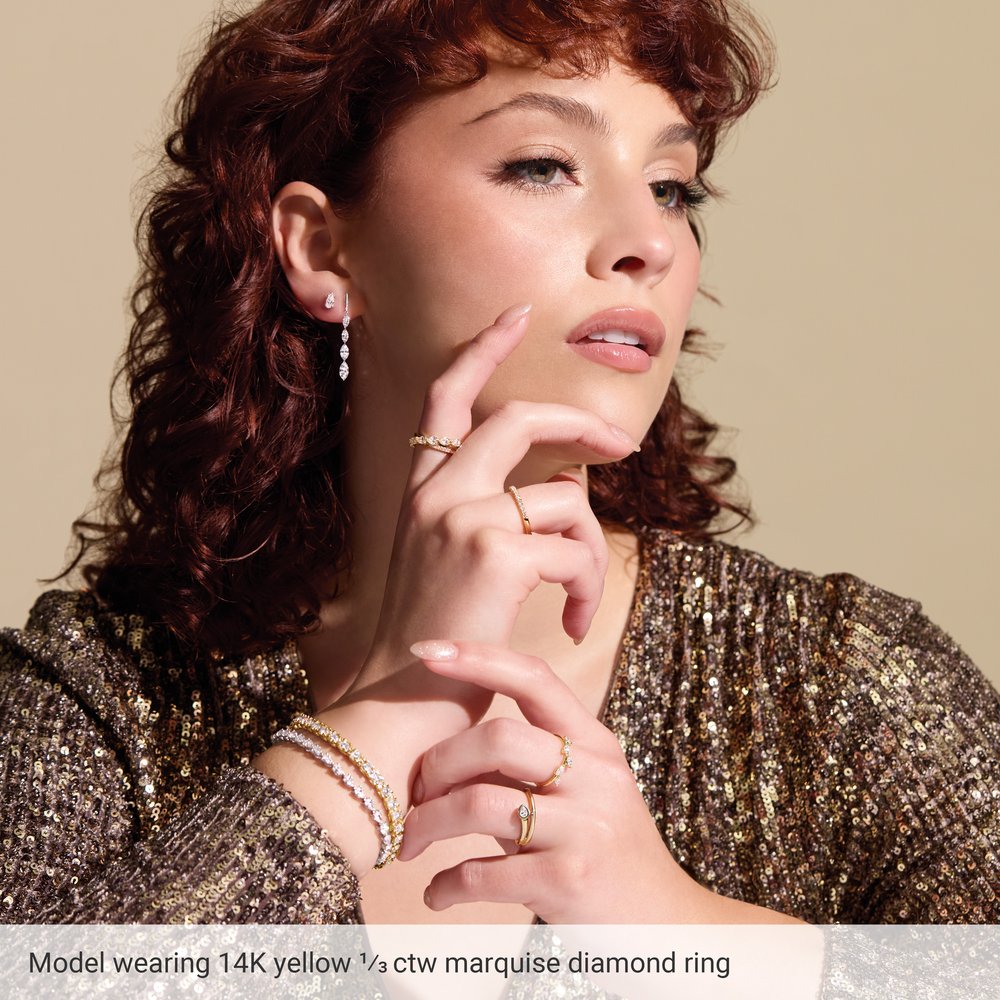 Winslow Diamond Vine Ring - worn