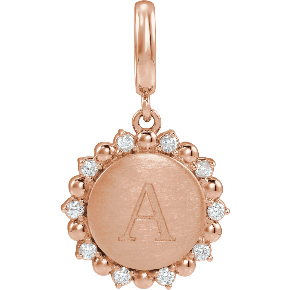 Mini Sunshine Charm - 14K Rose Gold
