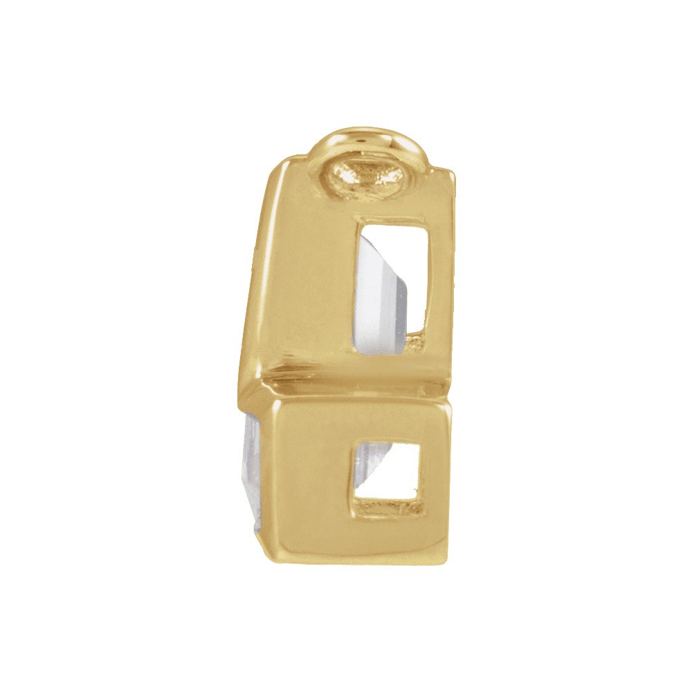 Bezel Lab Diamond Letter Charms