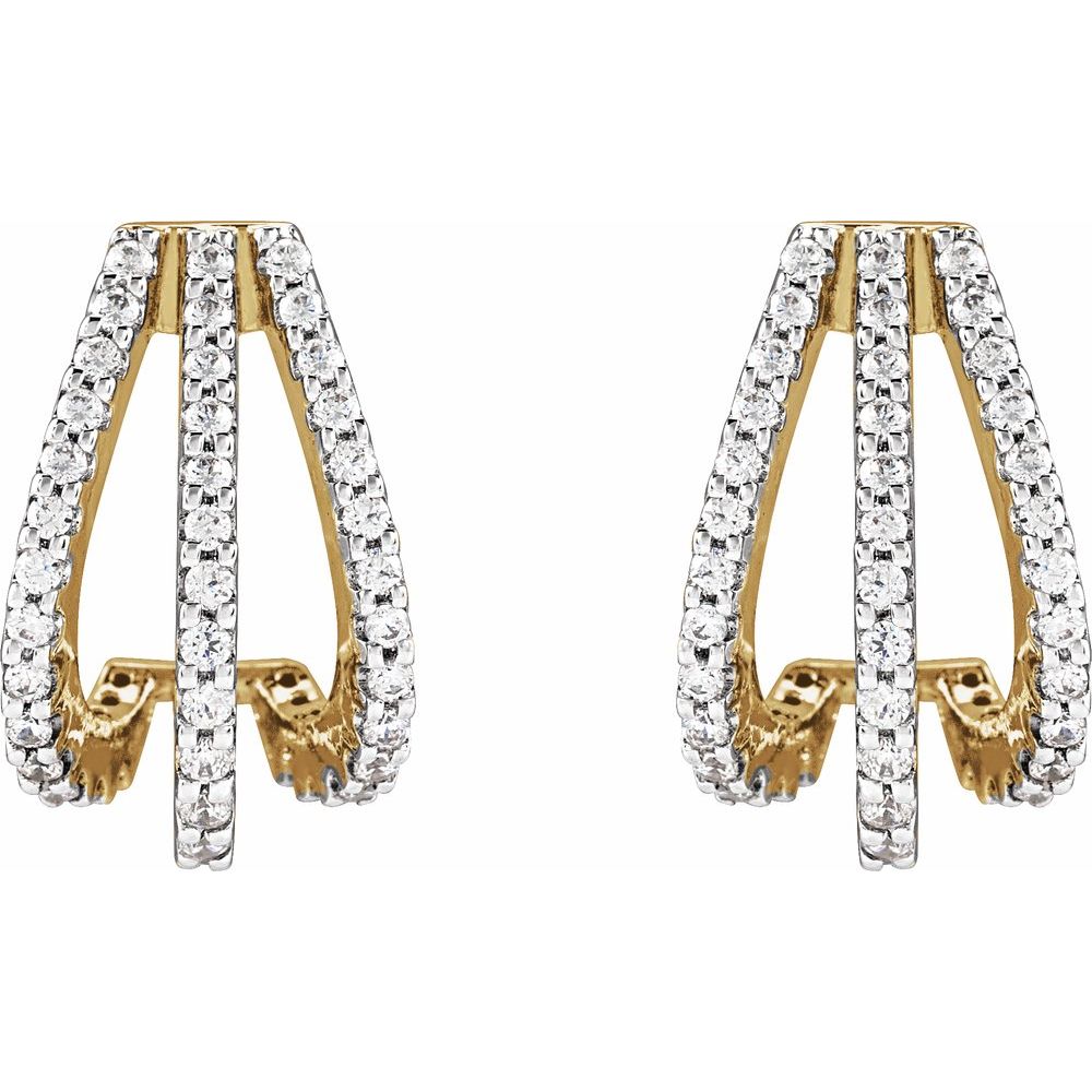 Cathleen Triple Diamond Studs