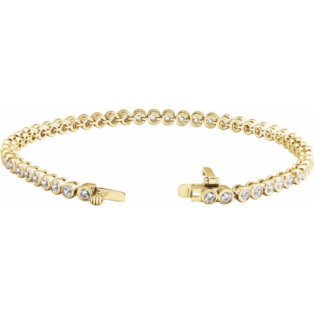 Olivia Bezel Lab Diamond Tennis Bracelet