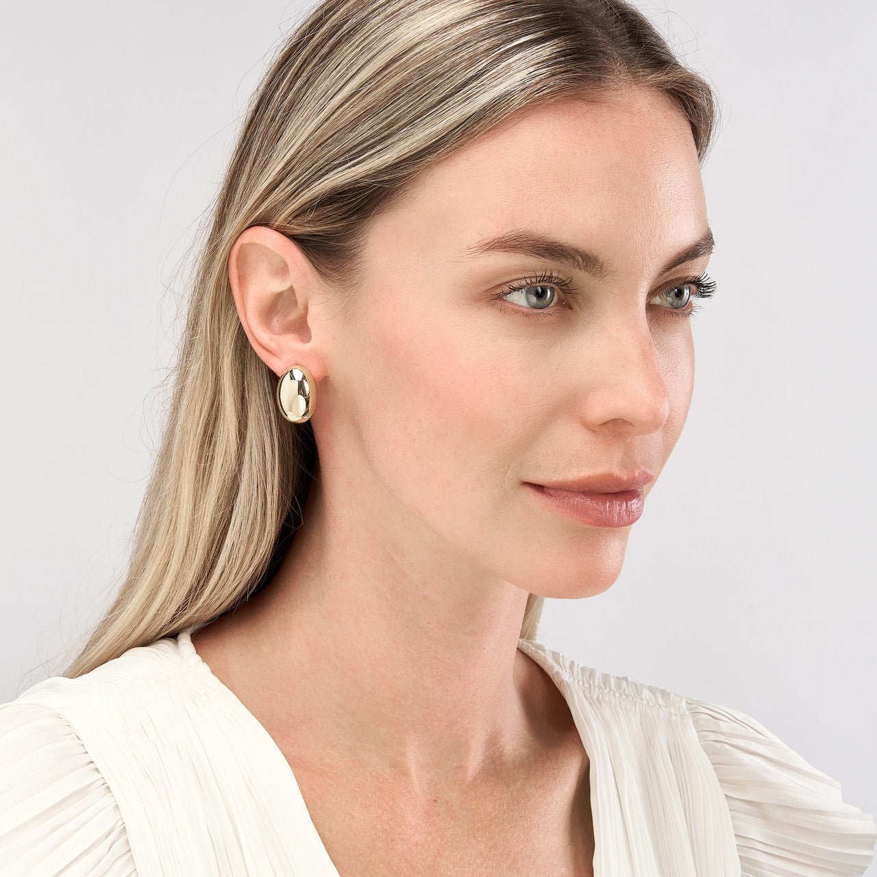 Button Stud Earrings