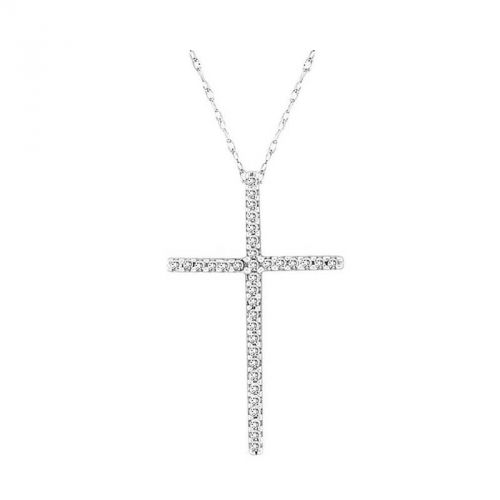 Classic Diamond Cross Necklace