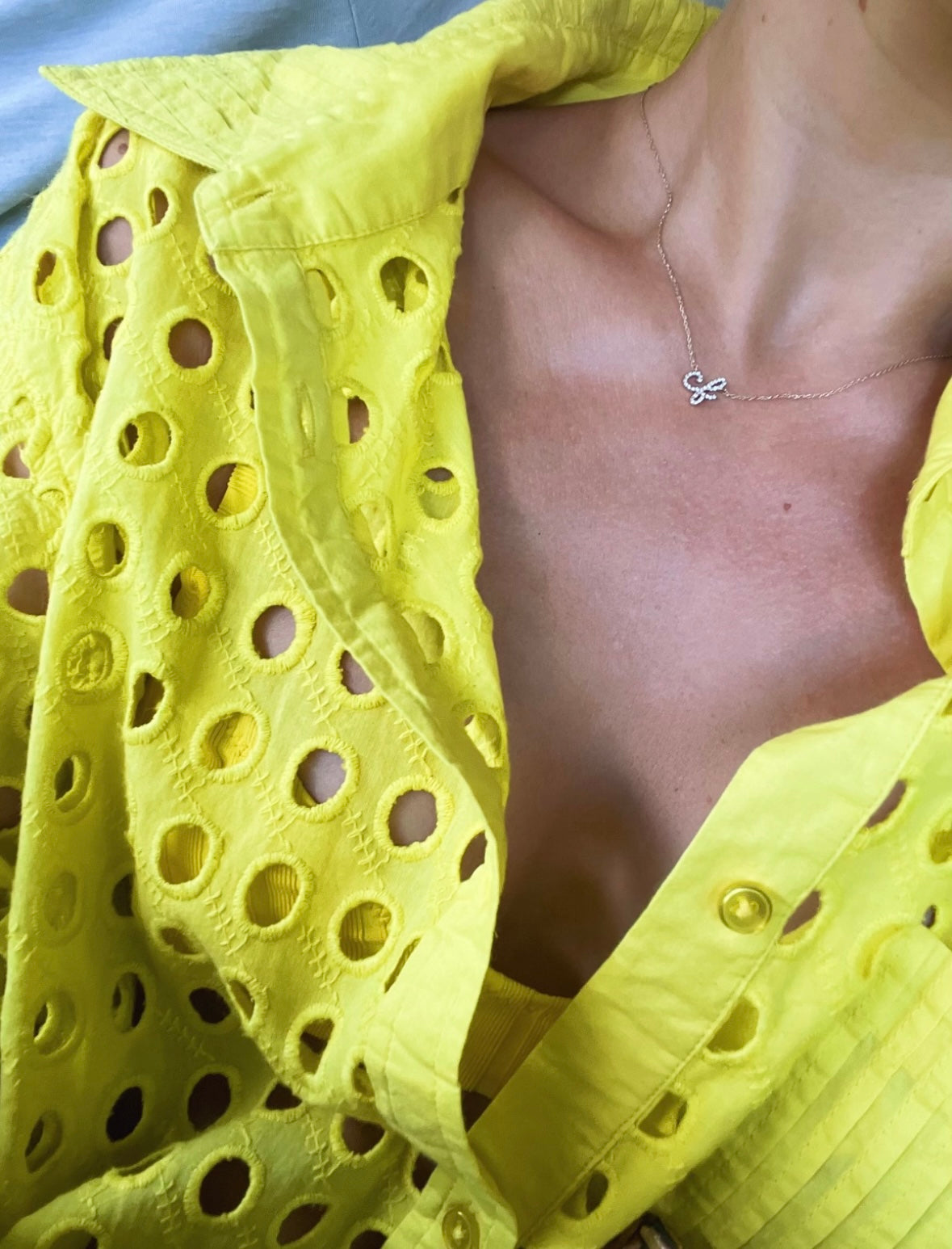 Say My Name Diamond Etched Pavé Necklace