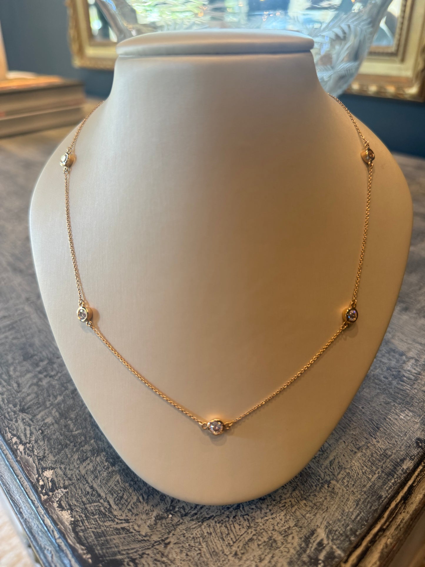 Lennon Lab Diamond Station Necklace