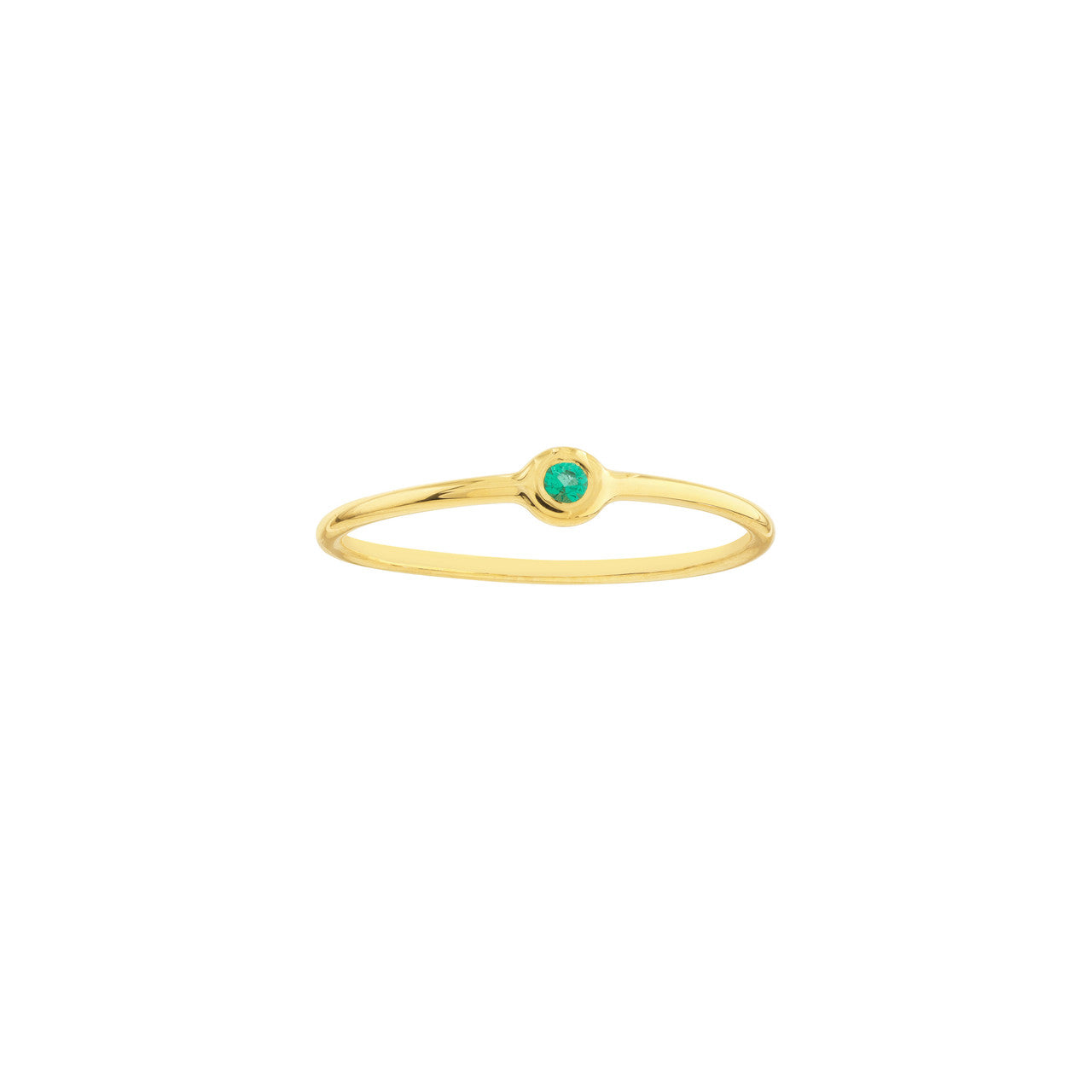 Emerald Bezel Ring
