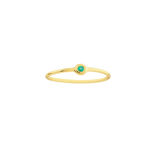 Emerald Bezel Ring