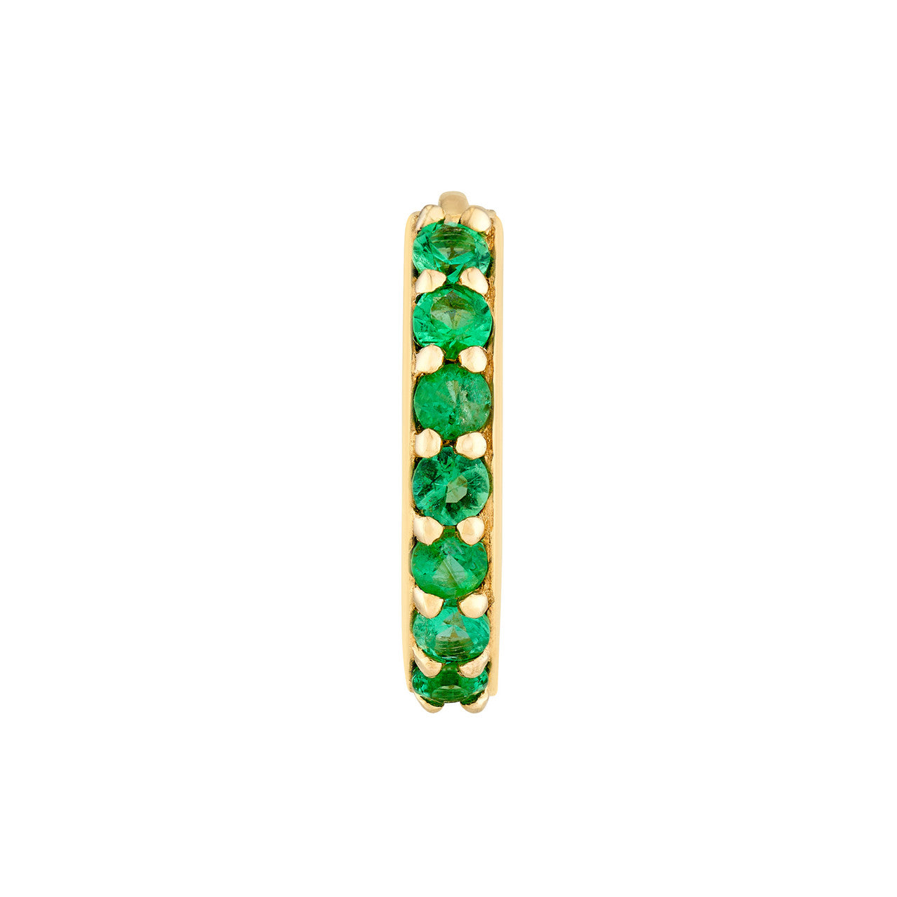 Emerald Row Huggie Earrings