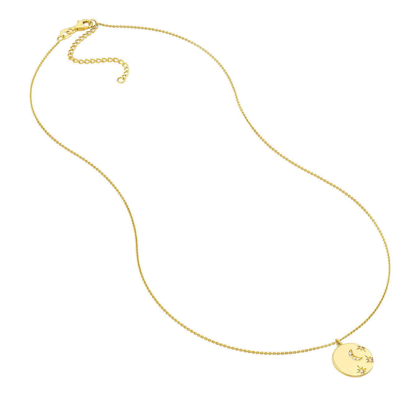 Wish I May Diamond Medallion Necklace