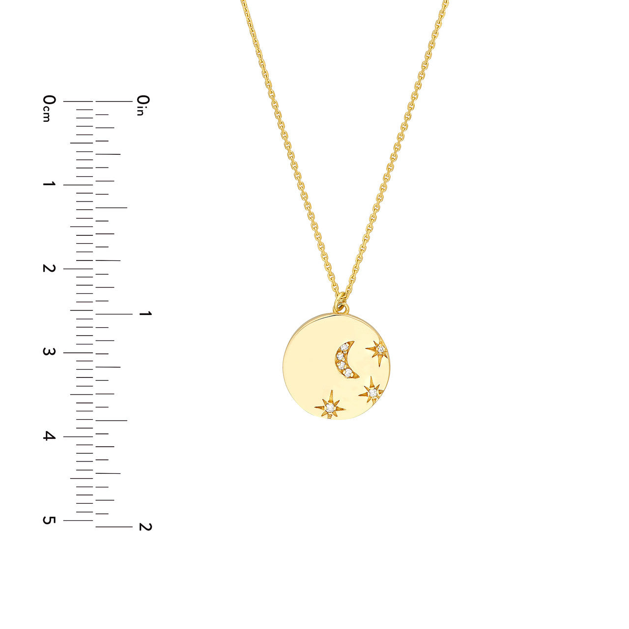 Wish I May Diamond Medallion Necklace
