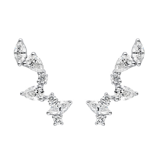 Marquise Climber Diamond Studs