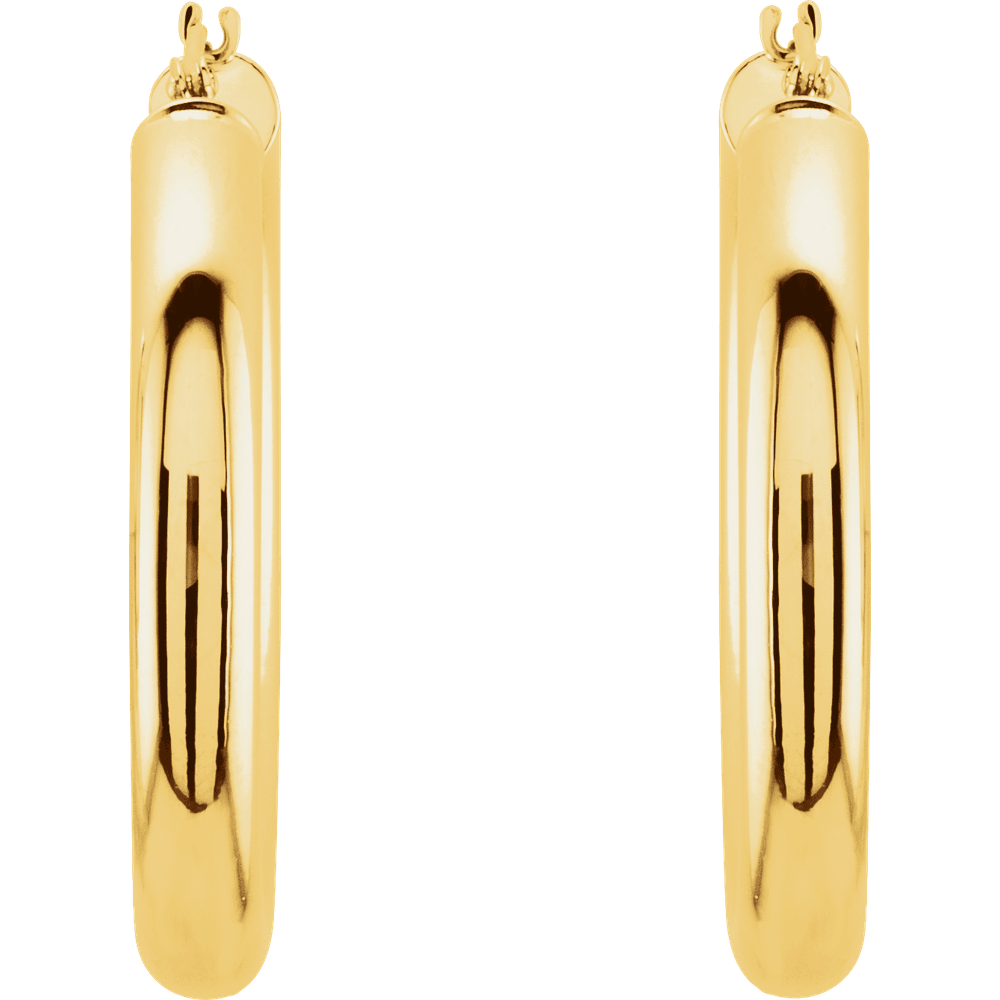 TUBE HOOP EARRINGS