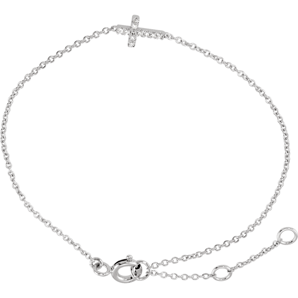 Youth Diamond Cross Bracelet