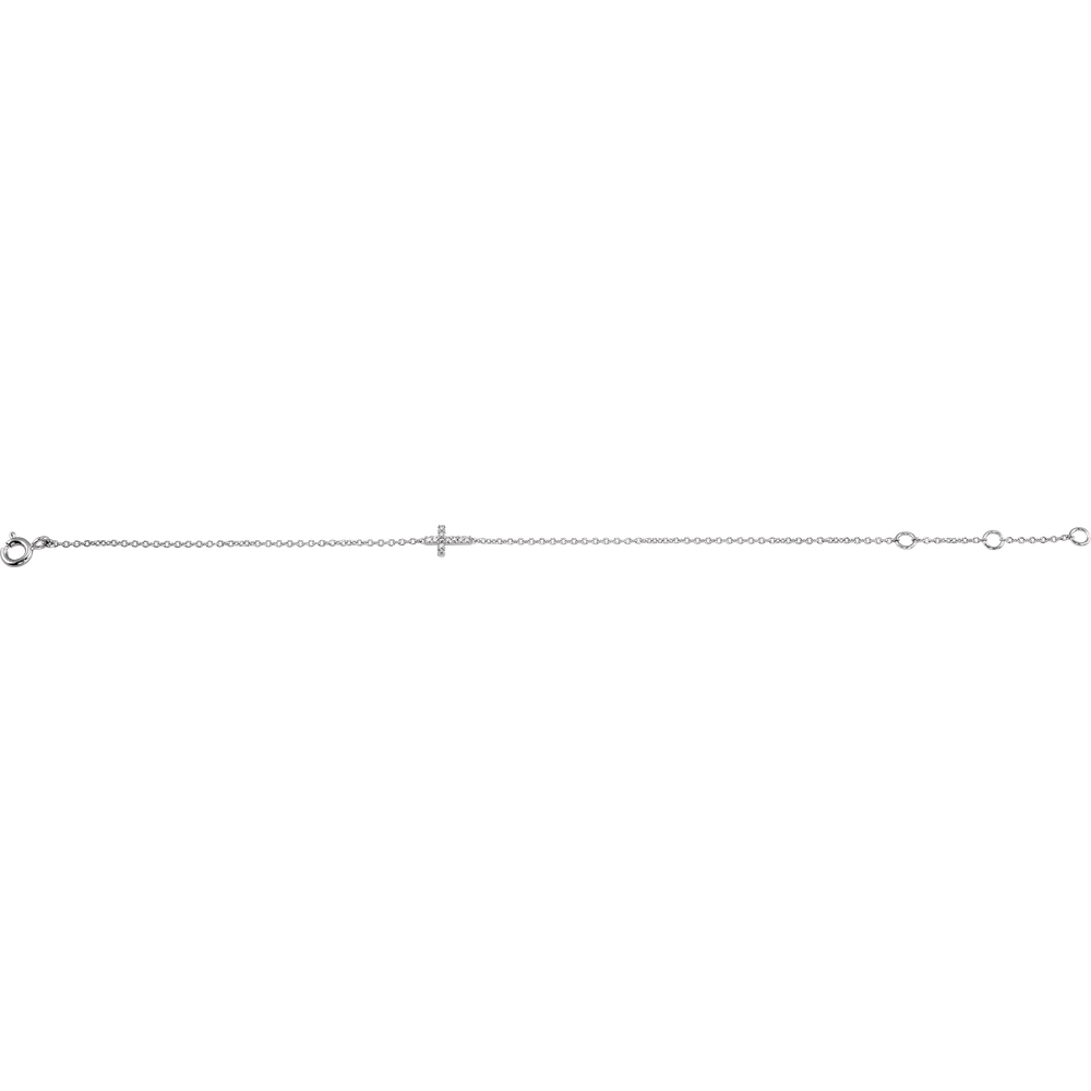 Youth Diamond Cross Bracelet