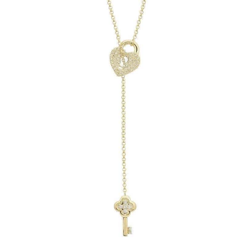 Locked Heart Diamond Lariat