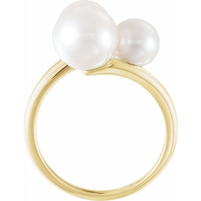 TRI PEARL STATEMENT RING