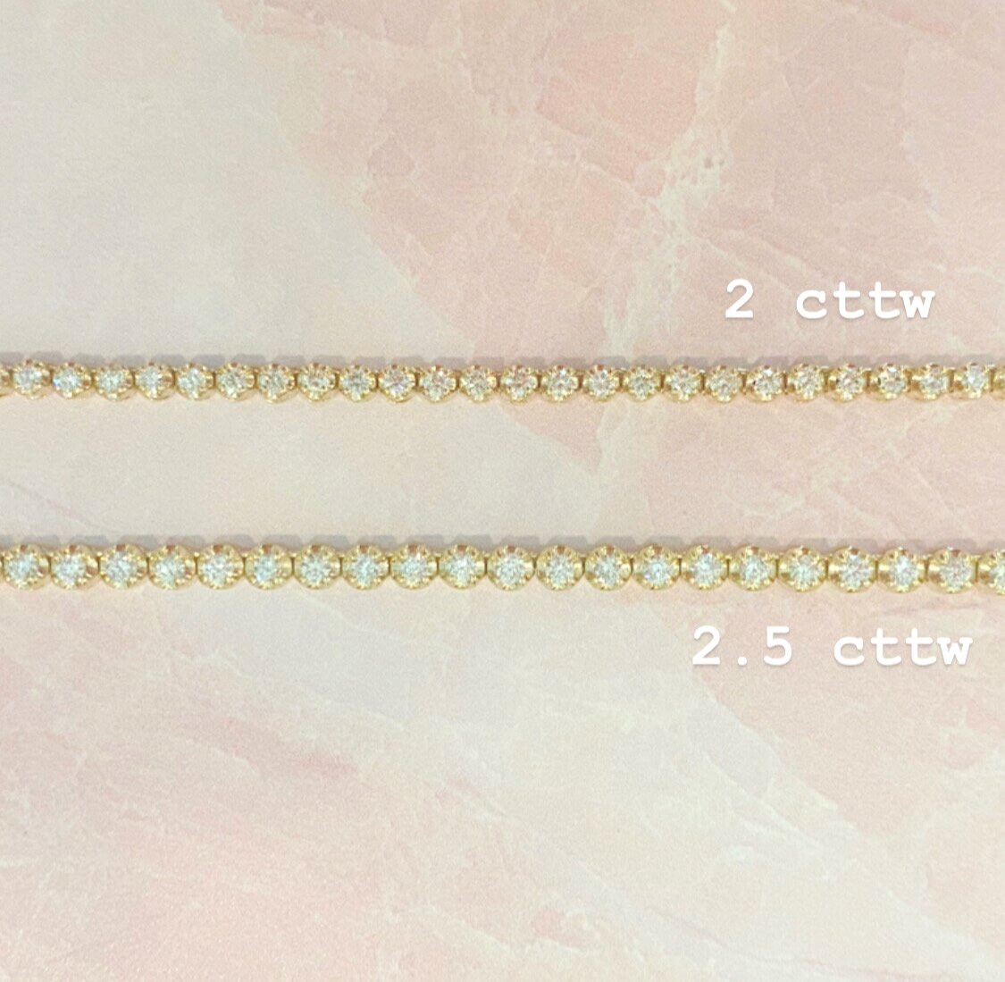 Adjustable diamond tennis choker