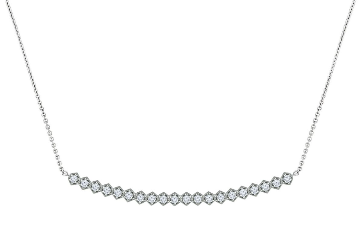 diamond bar necklace