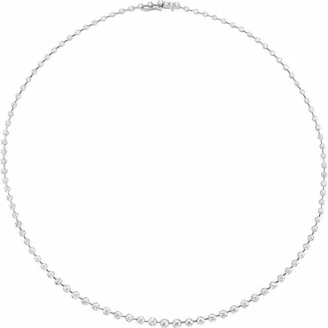 Floating Diamond Necklace