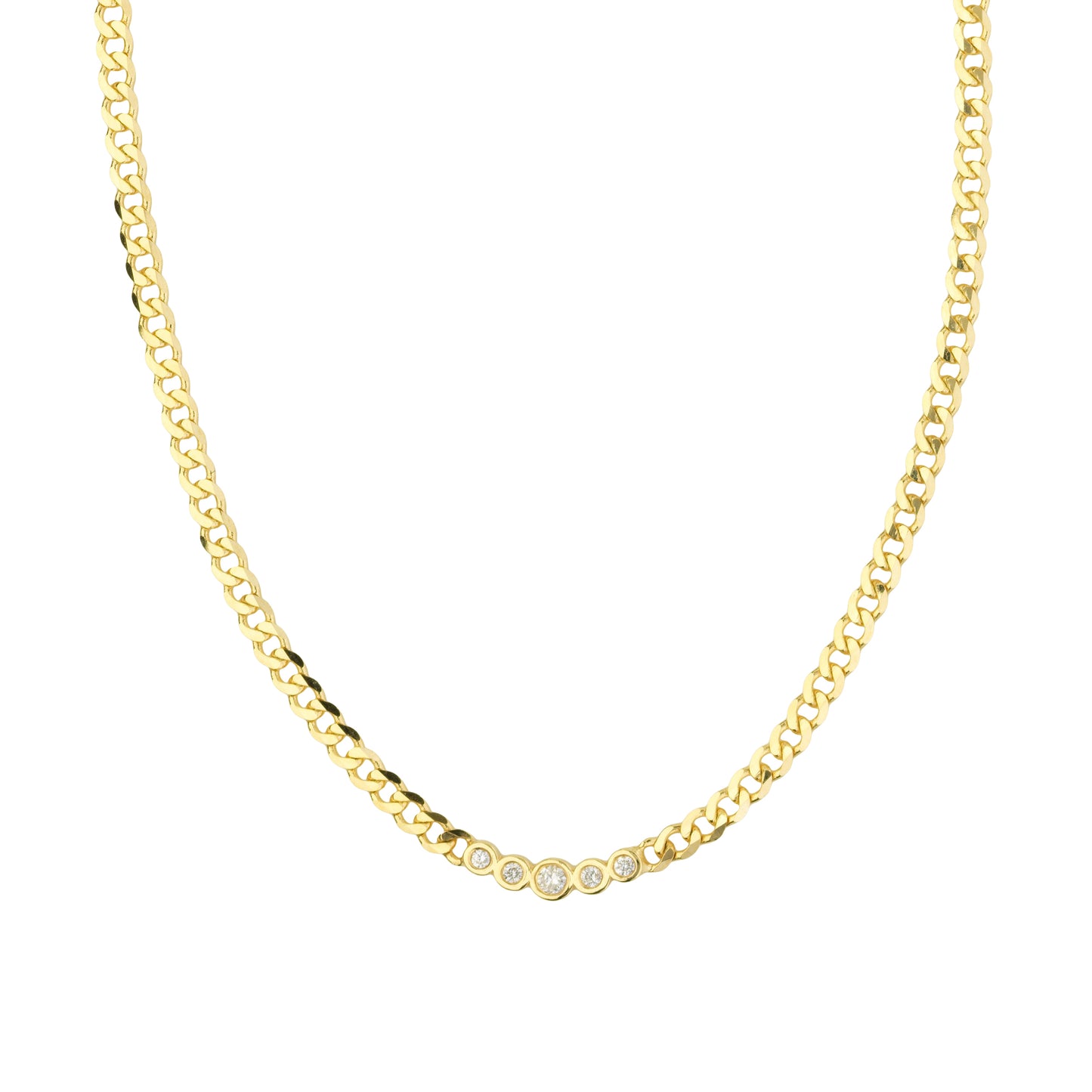diamond studded cuban necklace