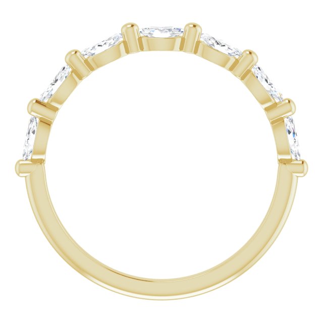 Halfway Marquise Diamond Band