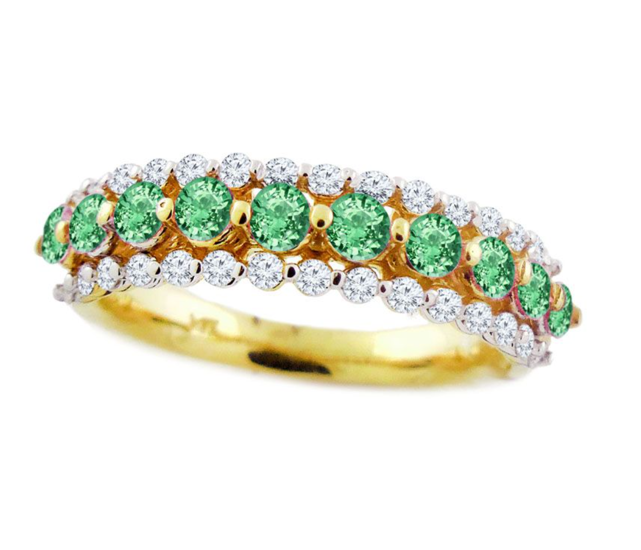 Trifecta Diamonds and Gemstones Ring