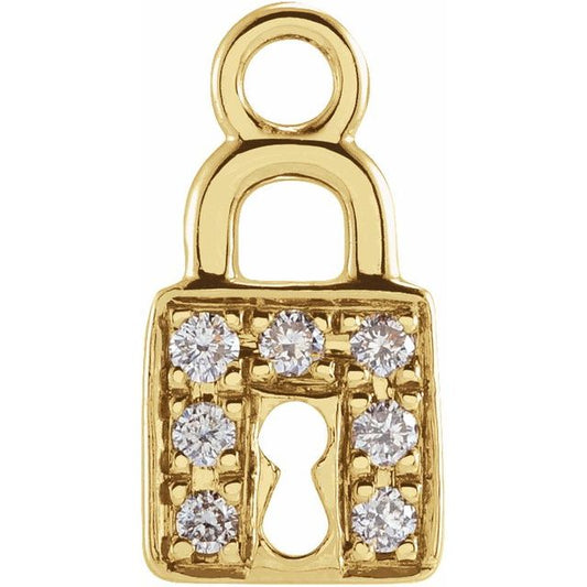 Diamond Lock Charm