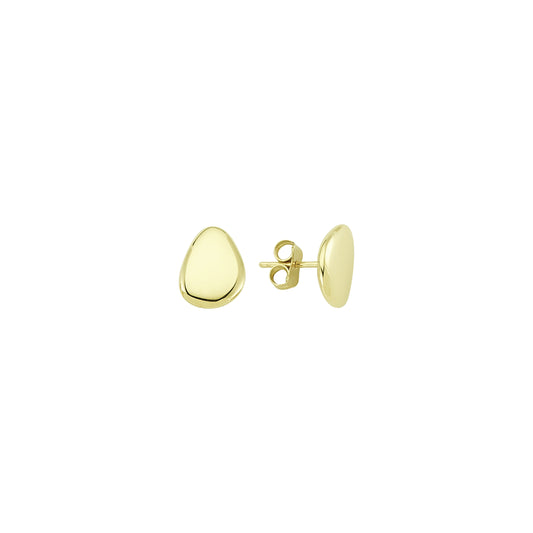 Gold Thumbprint Studs