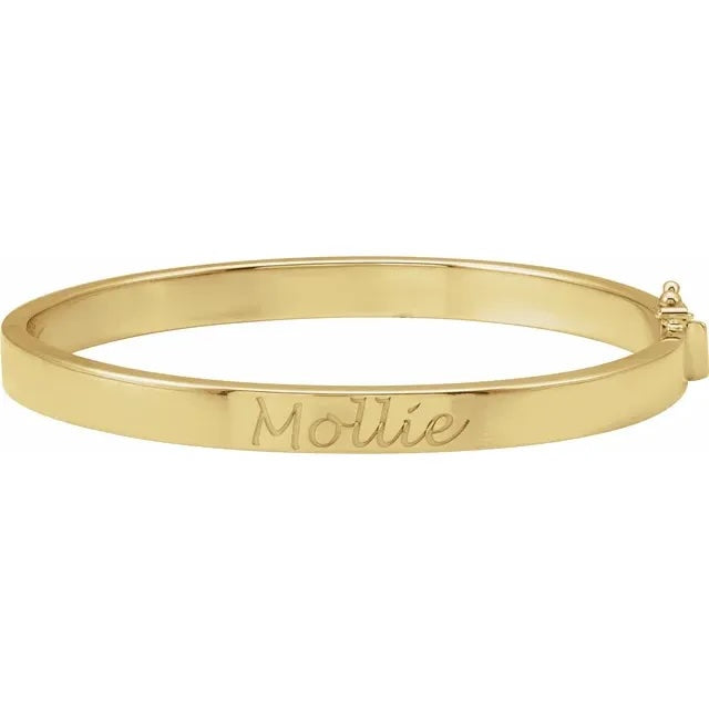 Engravable Hinge Bangle