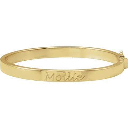 Engravable Hinge Bangle