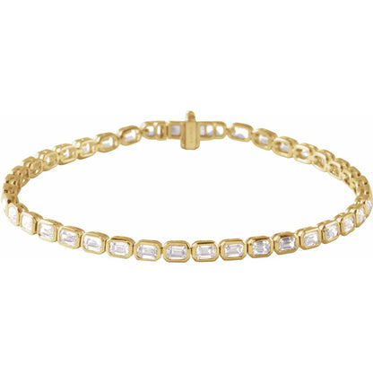 Clara Emerald Lab Diamond Tennis Bracelet