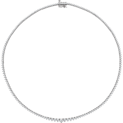 Tatum Diamond Tennis Necklace - 14K White Gold