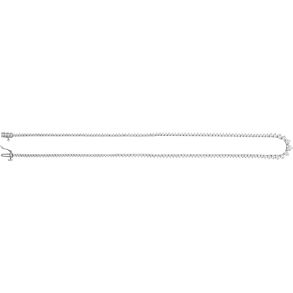 Tatum Diamond Tennis Necklace - 14K White Gold