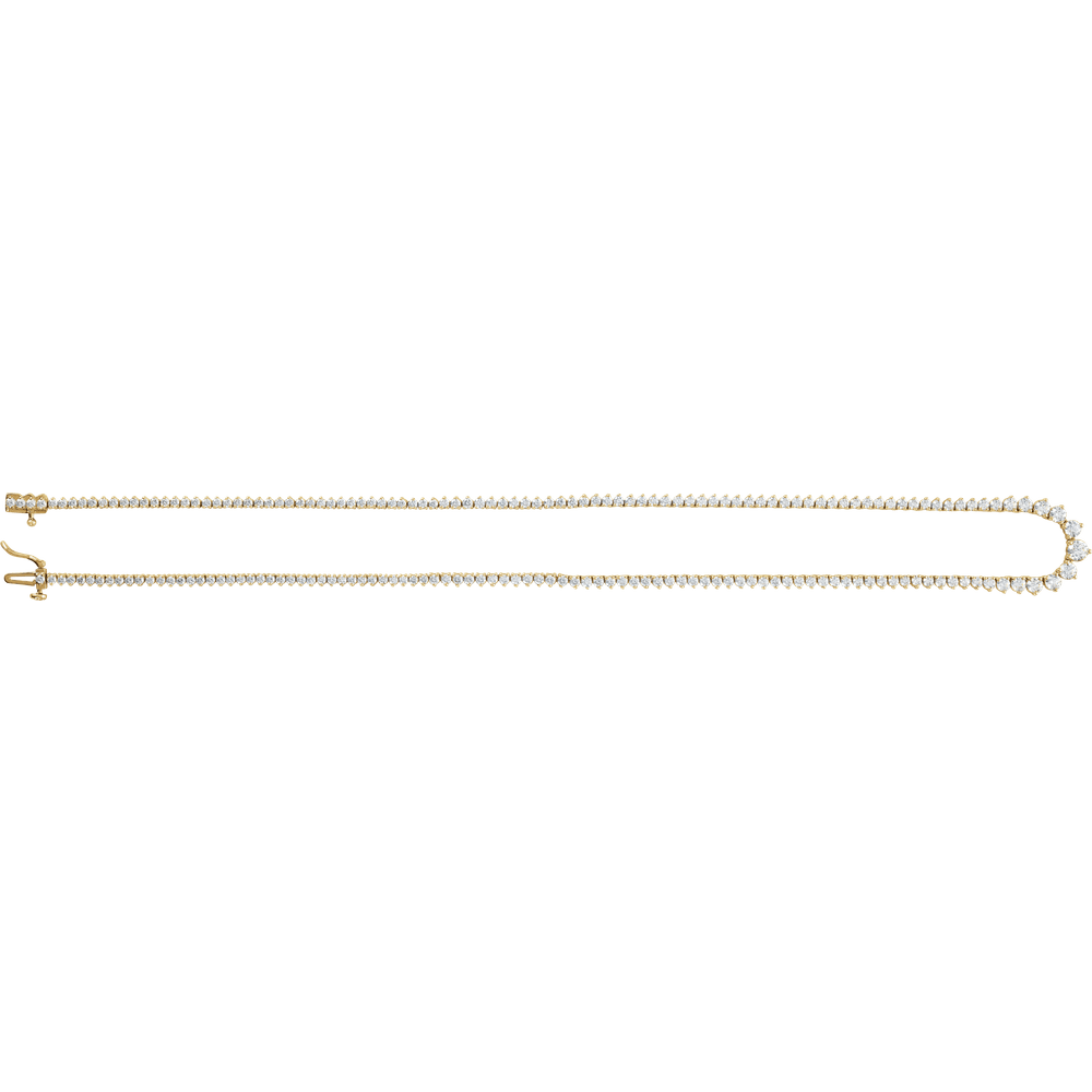 Tatum Diamond Tennis Necklace - 14K Yellow Gold