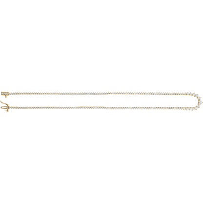 Tatum Diamond Tennis Necklace - 14K Yellow Gold