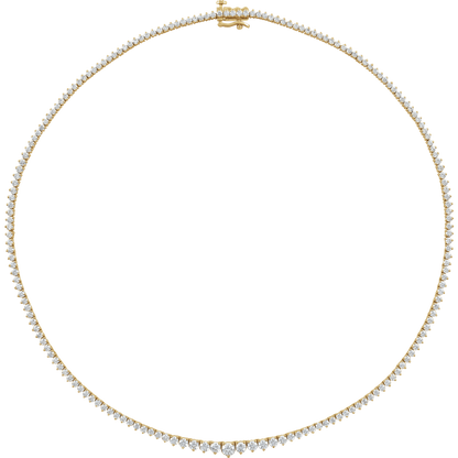 Tatum Diamond Tennis Necklace - 14K Yellow Gold