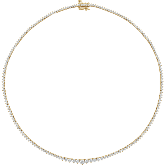Tatum Diamond Tennis Necklace - 14K Yellow Gold