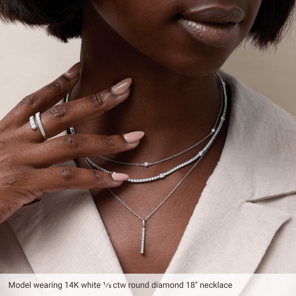 Esme Diamond Station Necklace
