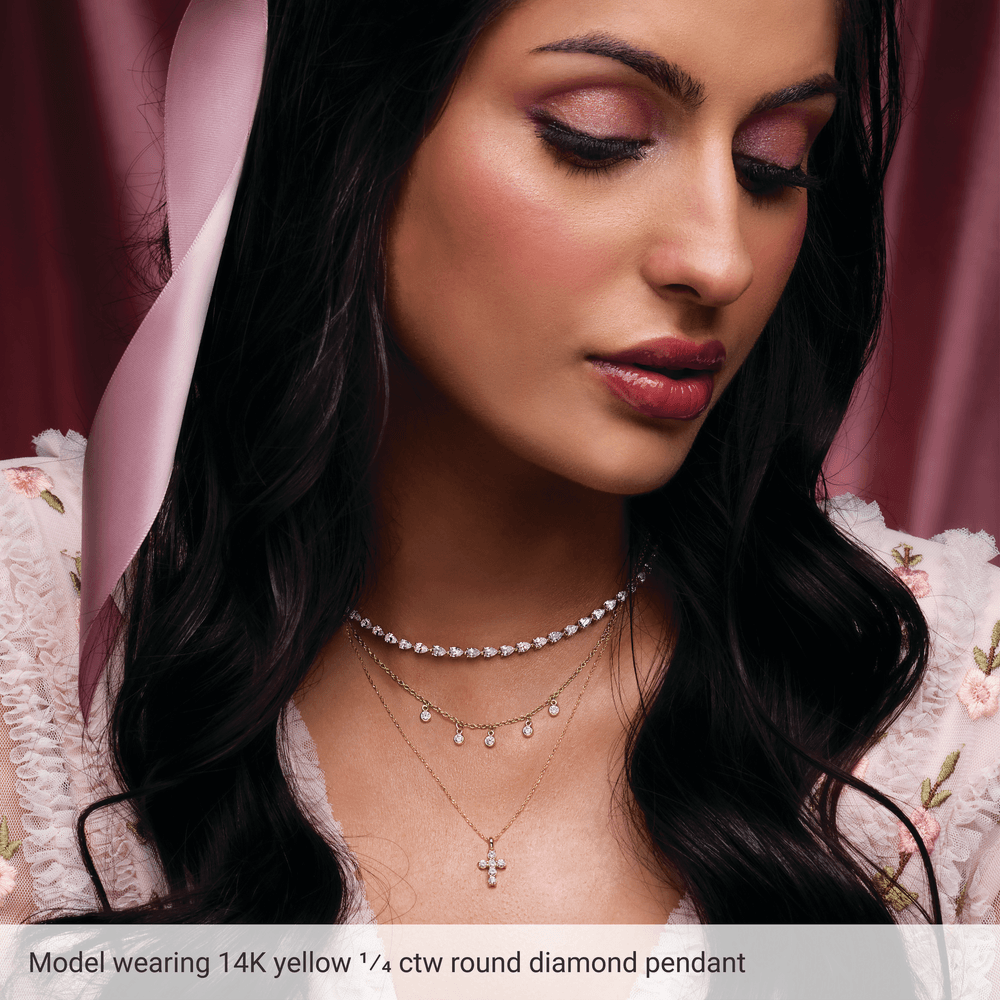 Helena Diamond Cross Necklace