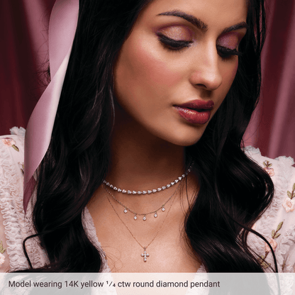 Helena Diamond Cross Necklace