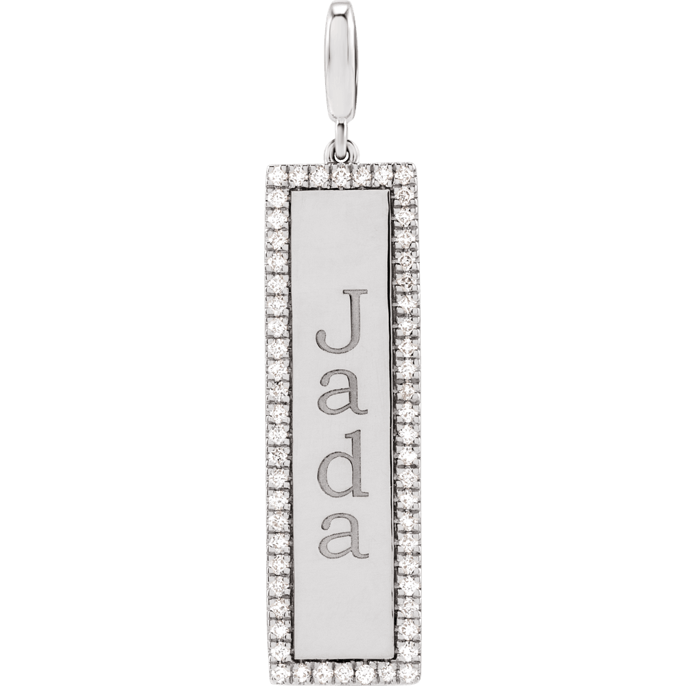 Addison Charm - 14K White Gold