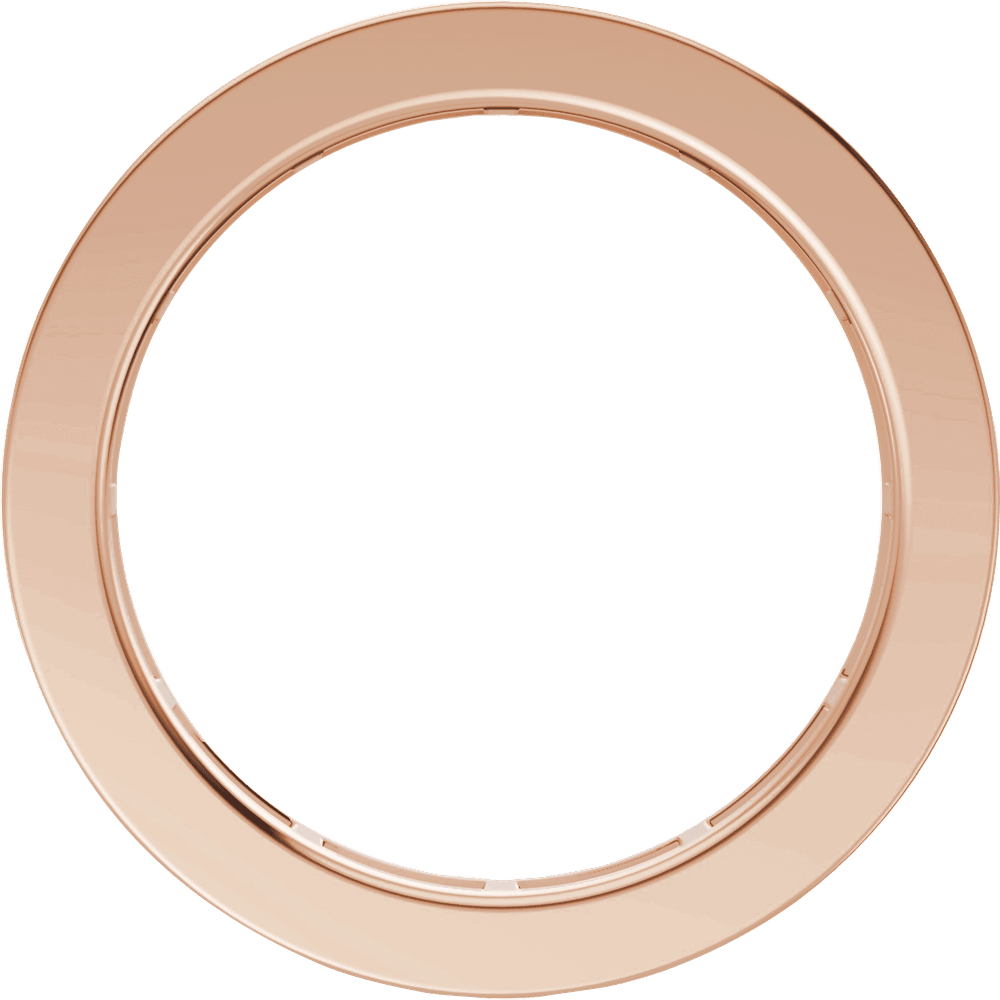 Channel Set Baguette Diamond Band - 14K Rose Gold
