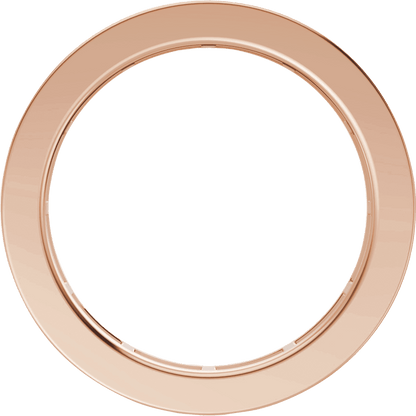 Channel Set Baguette Diamond Band - 14K Rose Gold