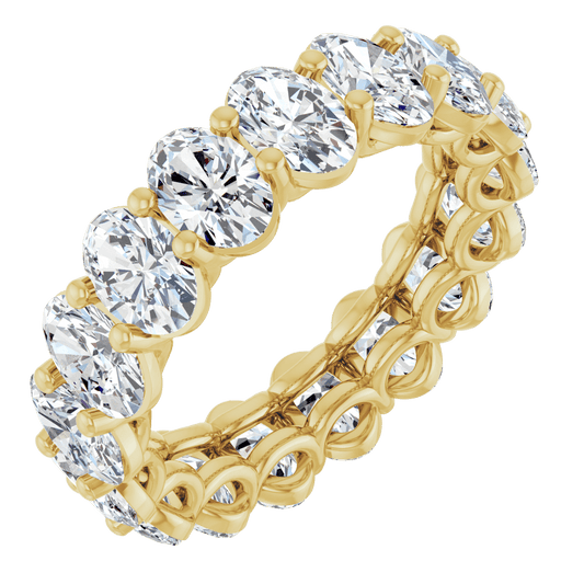 Holland Lab Diamond Eternity Band - Oval - 14K Yellow Gold
