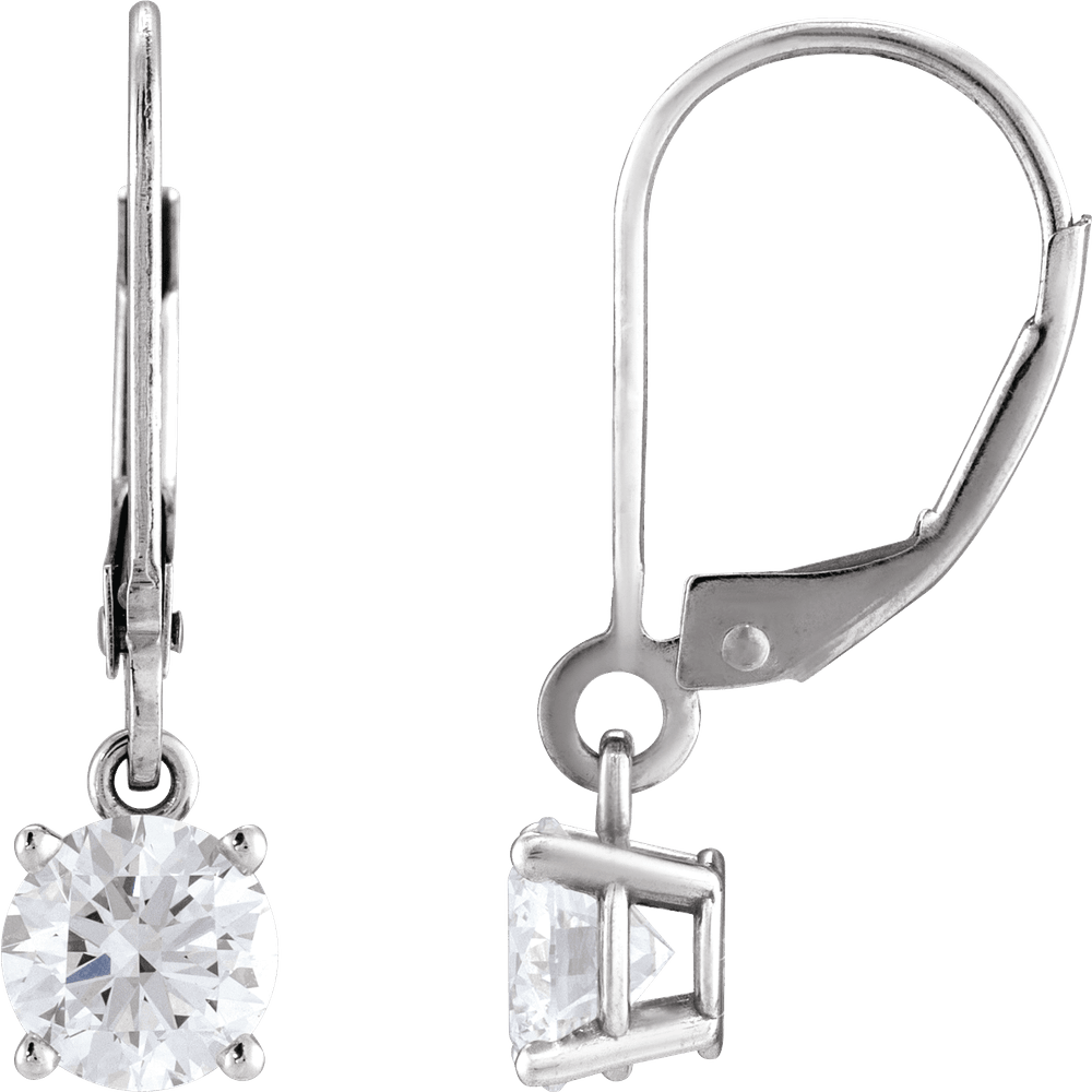 Maren Diamond Drop Earrings - 14K White Gold