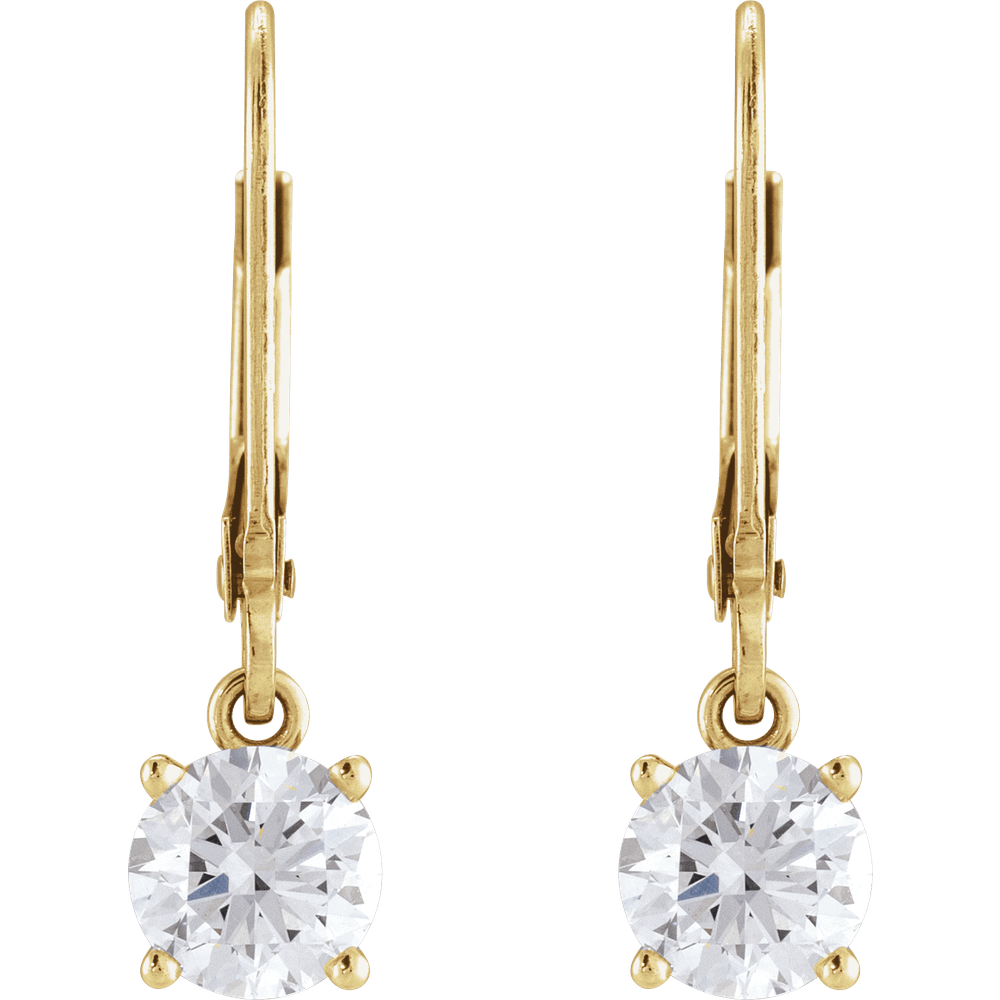 Maren Diamond Drop Earrings - 14K Yellow Gold