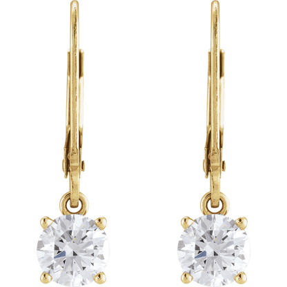 Maren Diamond Drop Earrings - 14K Yellow Gold