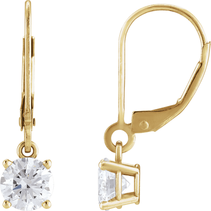Maren Diamond Drop Earrings - 14K Yellow Gold